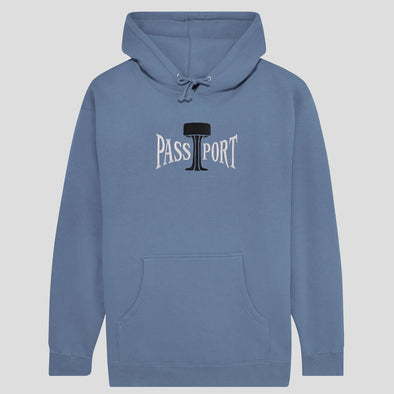 Passport Towers Of Water Hoodie Washed Out Blue