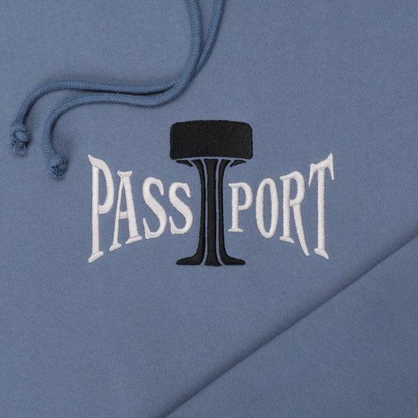 Passport Towers Of Water Hoodie Washed Out Blue