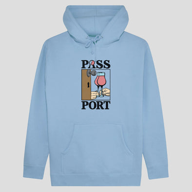 Passport What U Think U Saw Hoodie Light Blue