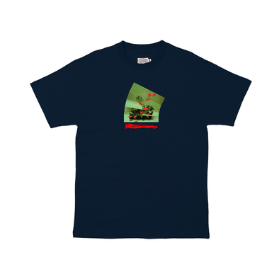 Hoddle Flowers Tee Navy