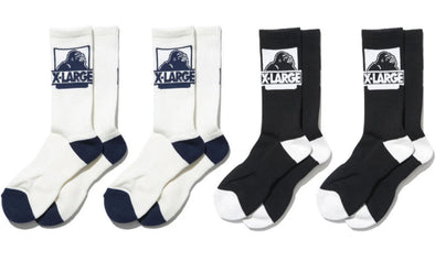 XLARGE Classic OG Sock 4pk Assorted