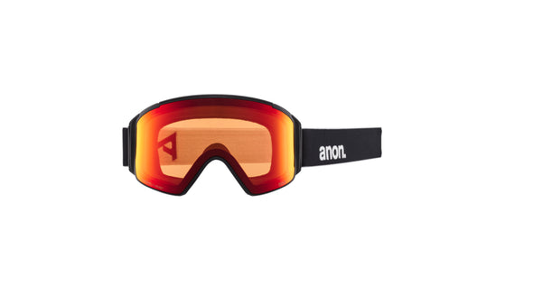 Anon M4.S Cylindrical Black Perceive Sunny Red + Cloudy Burst Goggles 2025