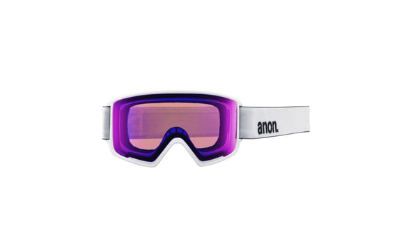 Anon M3 White Perceive Sunny Onyx + Variable Violet Goggles 2025