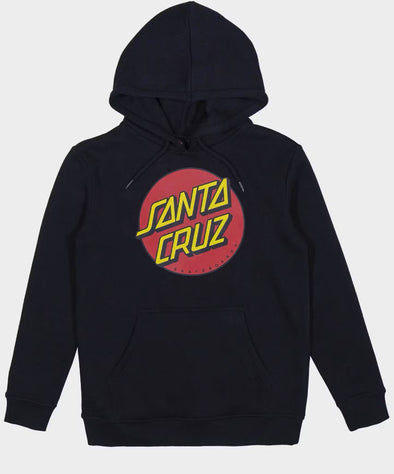 Santa Cruz Classic Dot Front Hoody Black