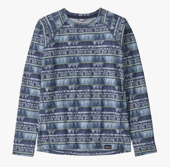 Patagonia Kid’s Capilene Midweight Crew Dolomite Blue