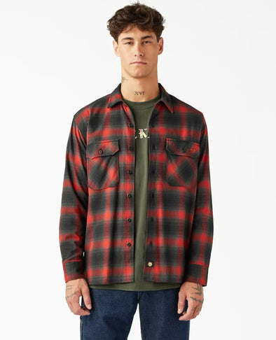 Dickies x Spitfire Men’s Flannel Red Ochre