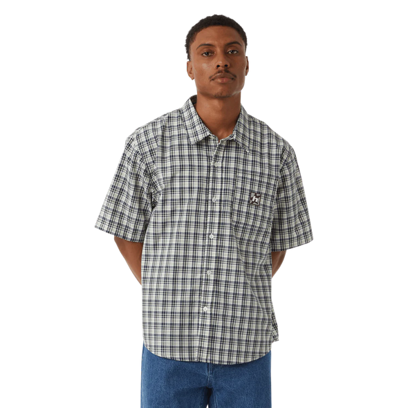 HUF H Star Plaid S/S Shirt Linen