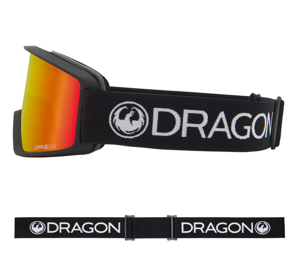 Dragon DXT OTG Black + Red Ion Snow Goggles