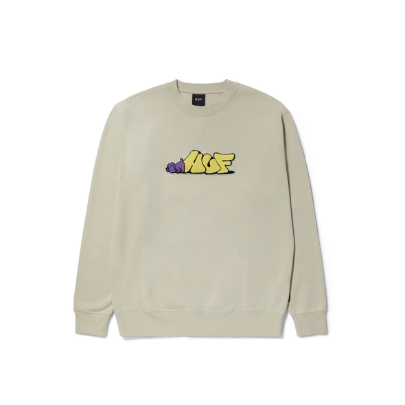 HUF Dog Sense Crewneck Stone