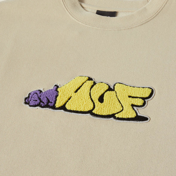 HUF Dog Sense Crewneck Stone