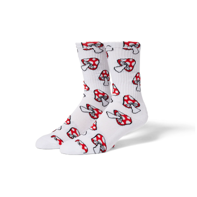 HUF Shrooms Sock White