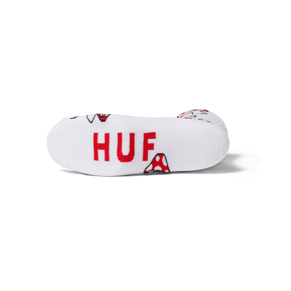 HUF Shrooms Sock White