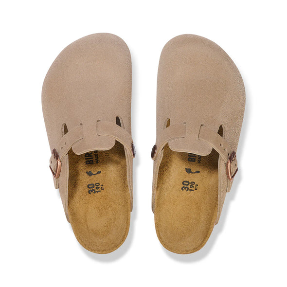 Boston Kids Taupe Suede Leather