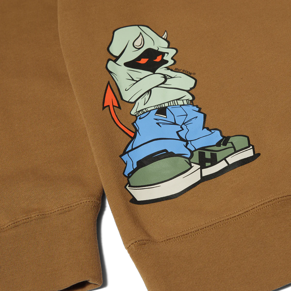 HUF Razor Crewneck Camel