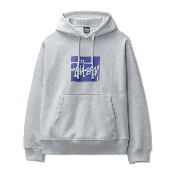 Stussy Stock Box Hood Ash Heather