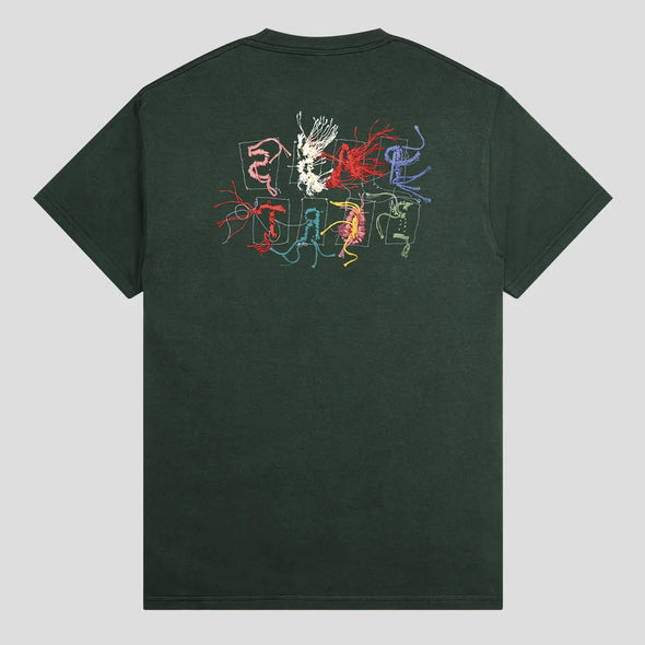 Passport Patchwork Tee Forest Green