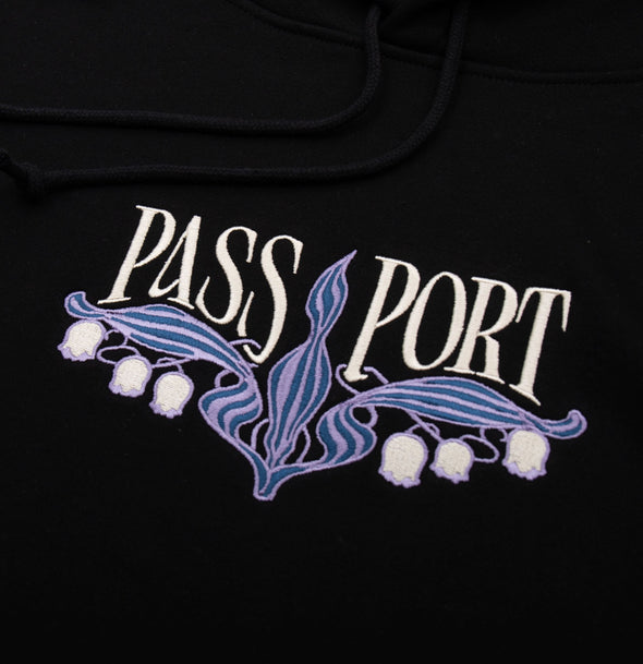 Passport Lily of The Valley Hoodie Black