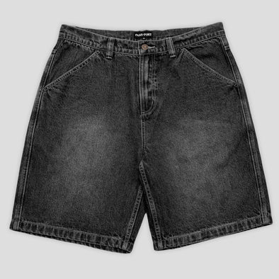 PASS~PORT Workers Club Jean Short Faded Wash Black