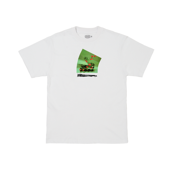 Hoddle Flowers Tee White