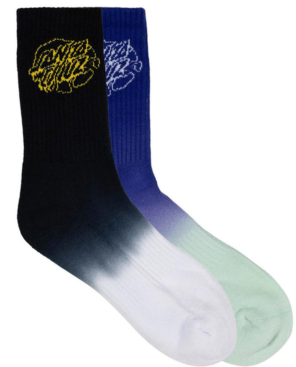 Santa Cruz Boys Universal Dot Crew Socks 2 Pack Socks