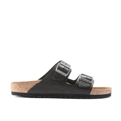 Birkenstock Arizona Vintage Wood Black Natural Leather Sandals