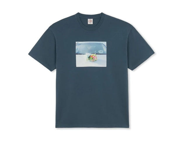 Polar Skate Co. Dead Flowers Tee Grey Blue