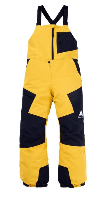 Burton Kids Powline GORE-TEX Bib Pant Goldenrod/True Black 2025