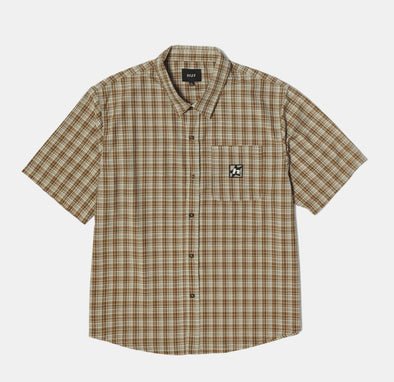 HUF H Star Plaid S/S Shirt Putty