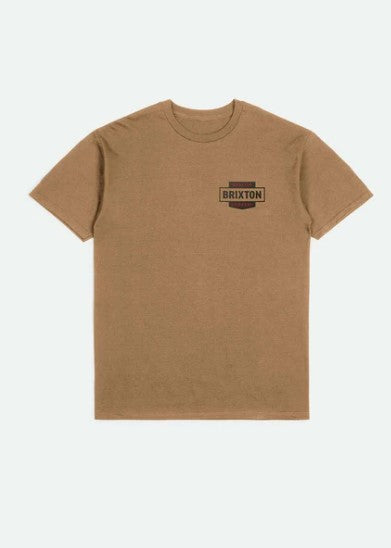 Brixton Osborn S/S Tee Tobacco Brown Worn Wash