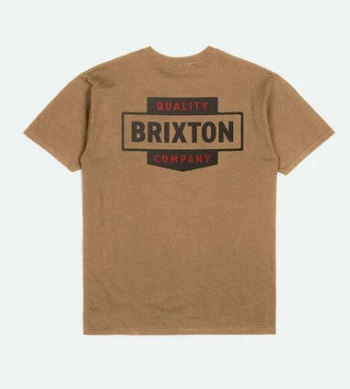 Brixton Osborn S/S Tee Tobacco Brown Worn Wash