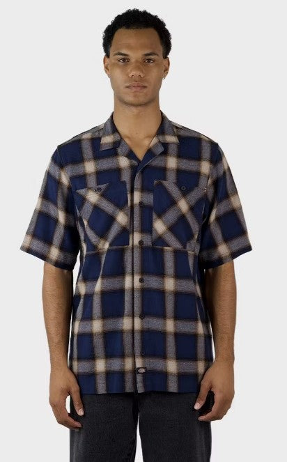 Dickies Down South Camp Collar Shirt Navy