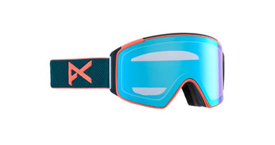 Anon M4.S Cylindrical Deep Emerald Percieve Variable Blue + Cloudy Pink Goggles