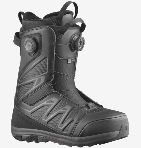 Salomon Men's Launch Double BOA Snowboard Boots Black/Black 2025