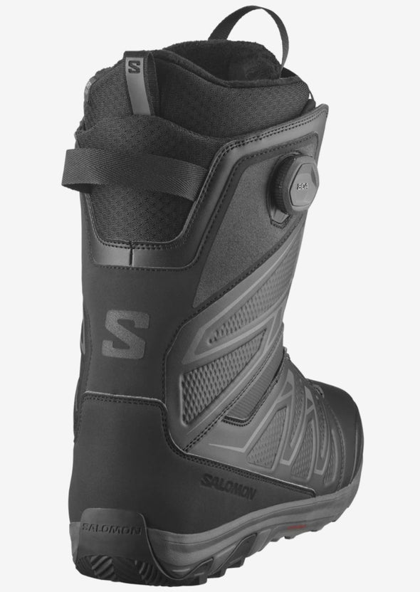 Salomon Men's Launch Double BOA Snowboard Boots Black/Black 2025