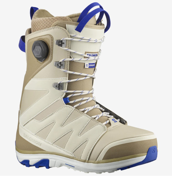 Salomon Men's Launch Lace BOA Snowboard Boots Desert/Almond Milk/Surf The Web 2025