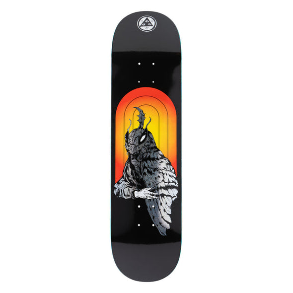 Welcome Mothman On Evil Twin Black/Glitter Skateboard Deck