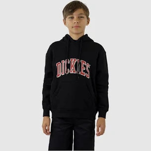 Dickies Youth Longview Pullover Hoody Black/Red