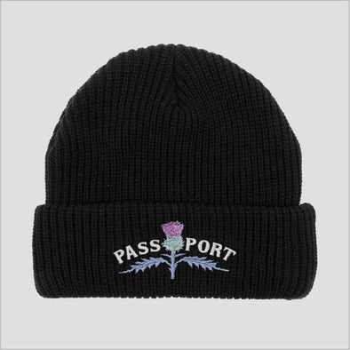 Passport Thistle Beanie Black