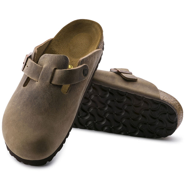 Birkenstock Boston Tabacco Brown Oiled Leather Clog