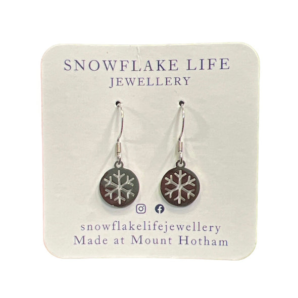 Snowflake Life Jewellery Silver Snowflake Sphere Earrings